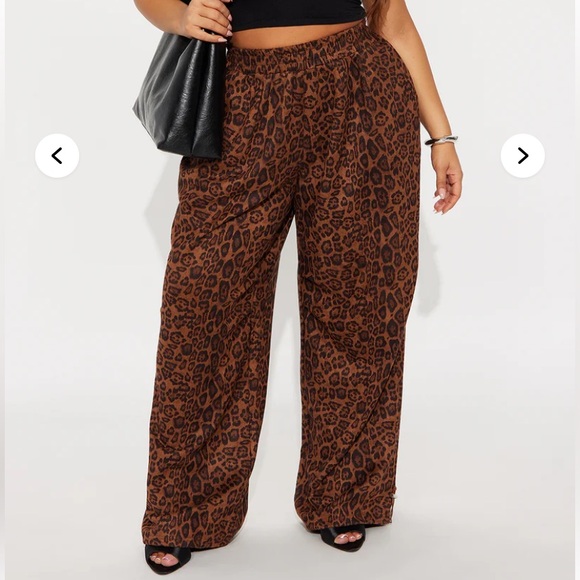 Fashion Nova Pants - Plus Leopard Jogger Pants